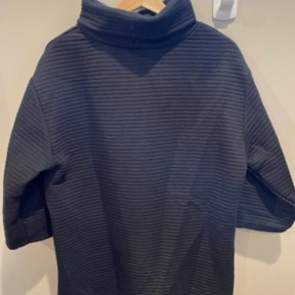 ZARA OTTOMAN KNIT DRESS BLACK - Picture 4 of 4